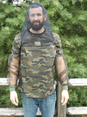 "NEW" Camo T-Shirt With No-See-Um Mesh Sleeves